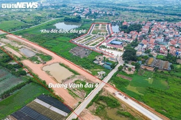 Đất đấu giá Hoài Đức chạm ngưỡng 109,3 triệu đồng/m2, cao gấp 15 lần giá khởi điểm