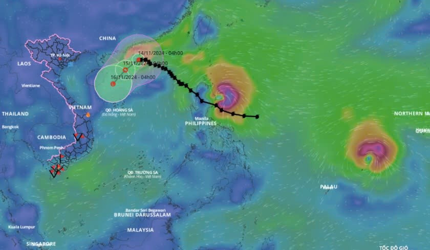 Bão số 8 suy yếu, hai cơn bão rất mạnh tiến sát biển Đông - ảnh 2