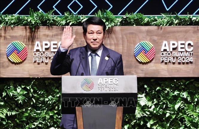 Chủ tịch nước phát biểu tại Hội nghị Thượng đỉnh doanh nghiệp APEC-CEO Summit- Ảnh 2.