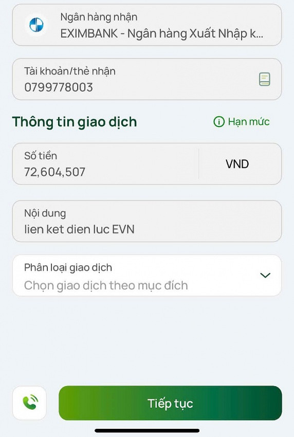 Cảnh báo số điện thoại lừa đảo chuyển tiền 0819343248 và số tài khoản 0799778003 tại Eximbank