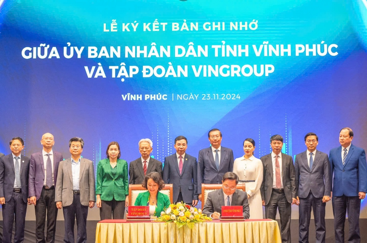 UBND tỉnh Vĩnh Phúc và Vingroup ký kết thỏa thuận hợp tác toàn diện về chuyển đổi xanh