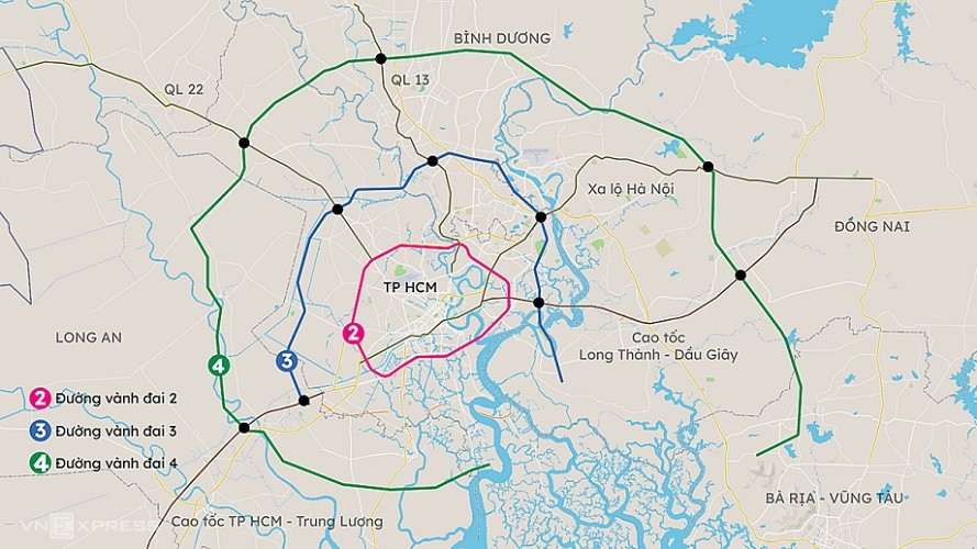 Tuyến Vành đai 4 TP. HCM dự kiến khởi công vào năm 2026