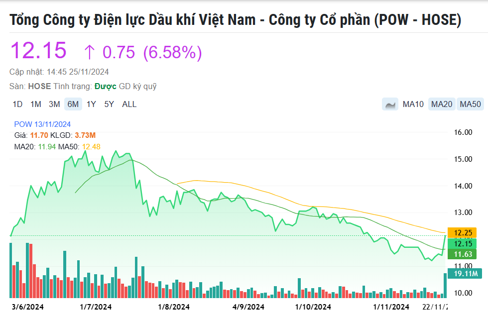 Định giá hấp dẫn, cổ phiếu đầu ngành điện được dự báo tăng 2x%