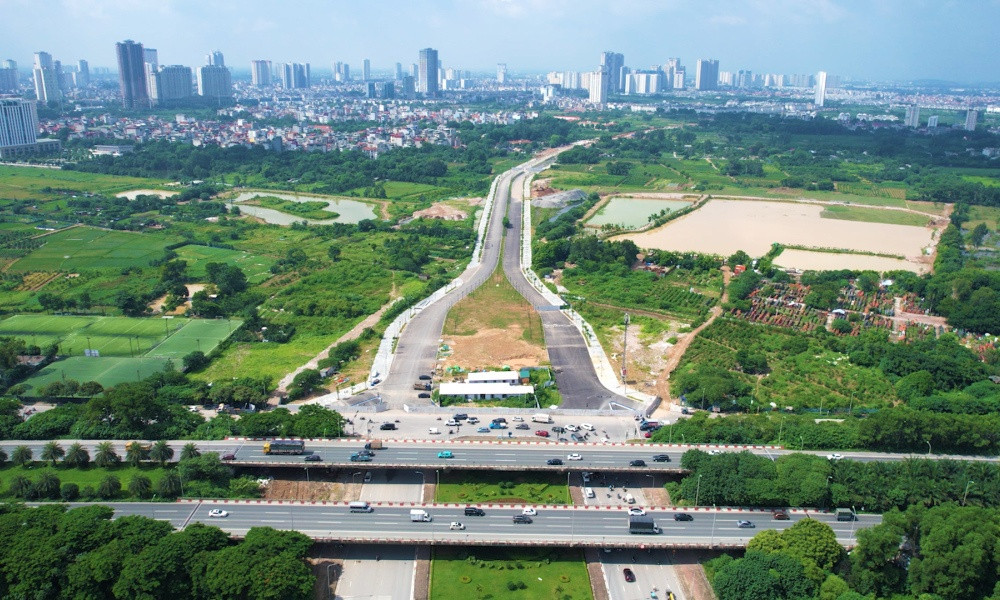 Đại lộ nối 2 quận Nam Từ Liêm và Hà Đông kết nối các siêu đô thị dự kiến hoàn thành vào tháng 5/2025