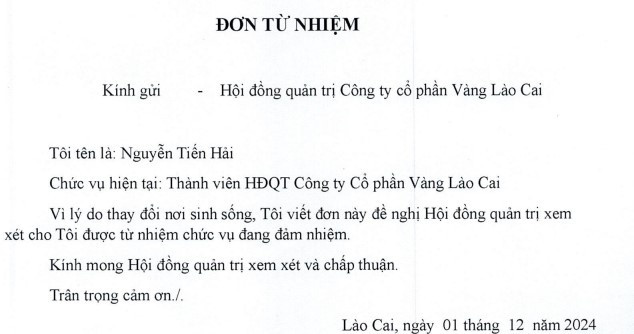 Loạt lãnh đạo công ty đào vàng đầu tiên niêm yết trên sàn nộp đơn từ nhiệm với lý do thay đổi nơi sinh sống