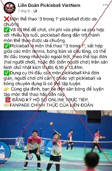 Bộ Công an cảnh báo: Xuất hiện chiêu trò lừa đảo mới từ môn thể thao Pickleball, có người bị chiếm đoạt hàng tỷ đồng - ảnh 2