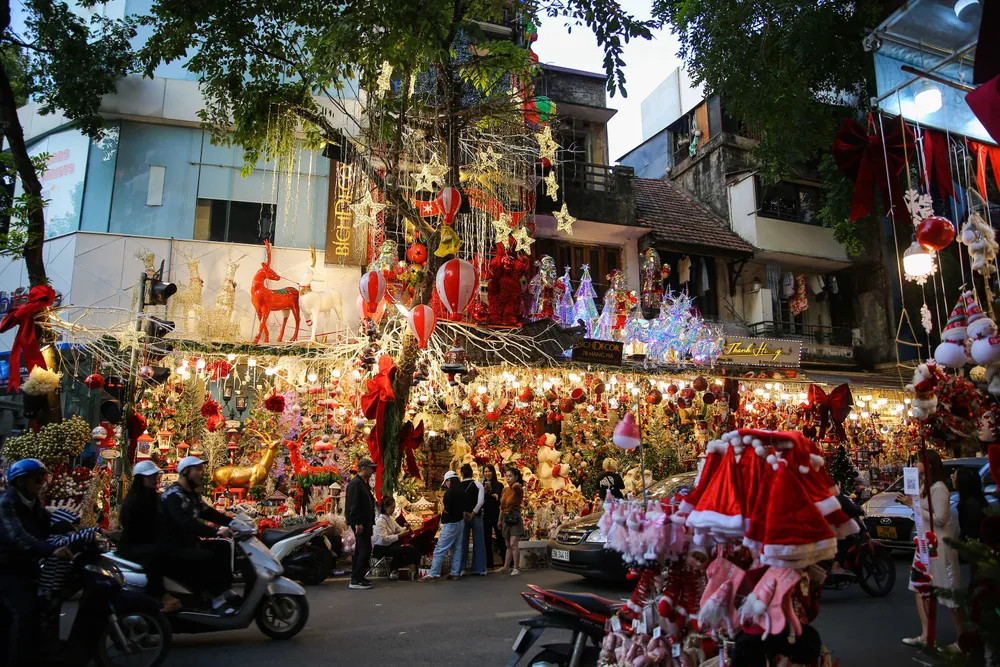 Thông tươi tiền triệu hút khách mùa Noel - Ảnh 1.