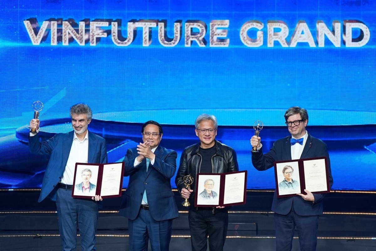 Tỷ phú Jensen Huang thắng giải thưởng 3 triệu USD tại VinFuture: Đây là sự cống hiến của Nvidia trên toàn thế giới