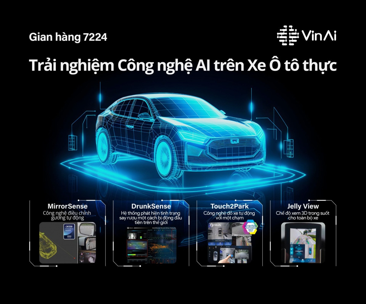 VinAI của tỷ phú Phạm Nhật Vượng mang đem sản phẩm ‘có 1 không 2’ trên thế giới về công nghệ ô tô tới triển lãm CES 2025 Mỹ