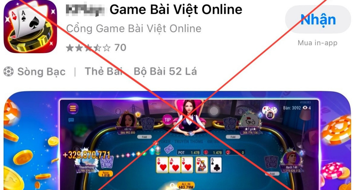 Apple và Google đã gỡ 384 game không phép, game cờ bạc phát hành vào Việt Nam