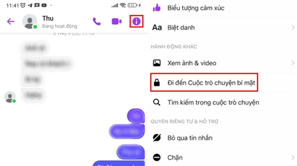 Hướng dẫn cách tắt, mở cuộc trò chuyện bí mật Messenger trên điện thoại nhanh nhất - ảnh 3