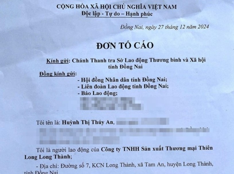 Từ chối thay đổi công việc, nữ nhân viên ở Đồng Nai bị công ty cho ngồi phòng riêng, có bảo vệ giám sát