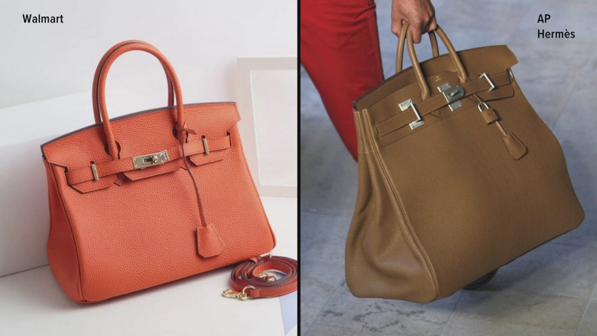 Túi hiệu Hermès Birkin tiền tỷ bị bản nhái 2 triệu đồng làm 'lu mờ'