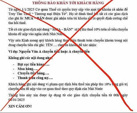 Tổng cục Thuế nói gì trước thông tin ‘truy cập tài khoản cá nhân từ 1/1/2025 để truy thu thuế TMĐT’