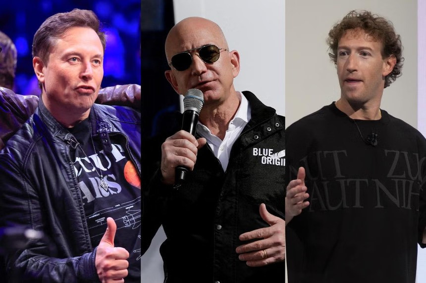 Loạt tỷ phú đình đám Elon Musk, Mark Zuckerberg và Jeff Bezos sẽ xuất hiện tại lễ nhậm chức của ông Trump - ảnh 1