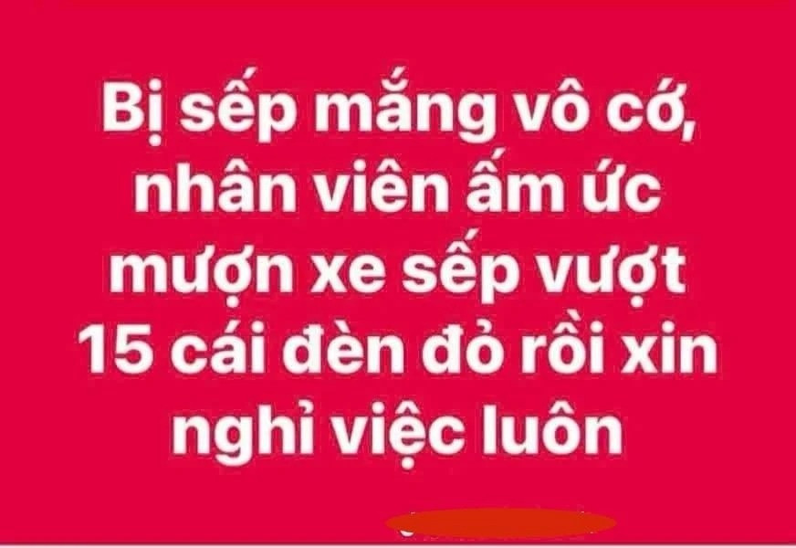 Giận sếp, mượn xe vượt 15 đèn đỏ 'trả đũa': Ai mới là người phải nhận án phạt?