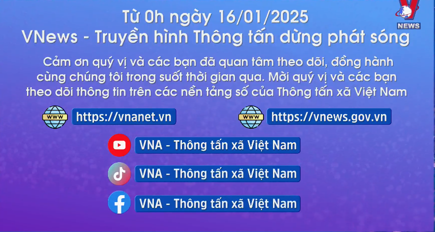 Truyền hình thông tấn VNews đã chính thức dừng phát sóng