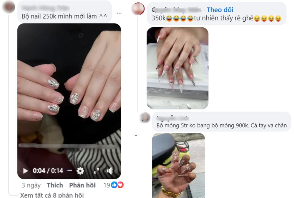 Bộ nail ‘hot’ nhất dịp Tết năm nay: Giá 5 triệu nhưng lại gây tranh cãi vì không xứng với giá tiền, nhân viên đáp trả “Đấy là do chị nghĩ nó rẻ, chứ quán có bảo rẻ đâu” - ảnh 4