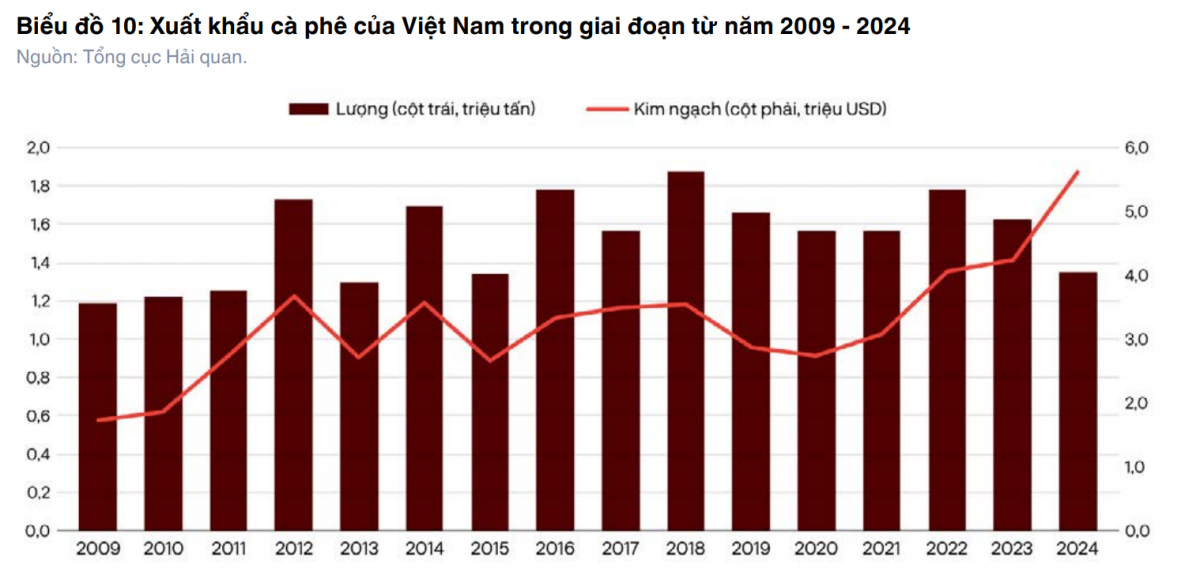 Doanh nghiệp cà phê: ‘Lãi trên giấy, lỗ thực tế’ vì biến động giá