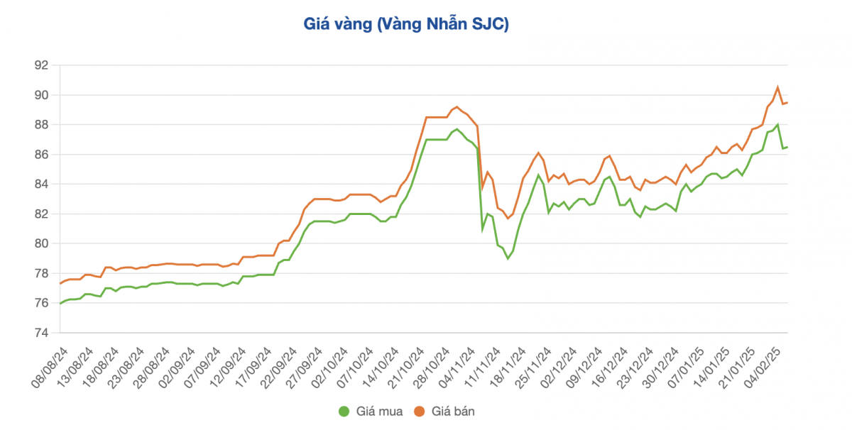 Giá vàng biến động trái chiều ngày vía Thần Tài, người dân xếp hàng từ 3h sáng bất chấp gió rét