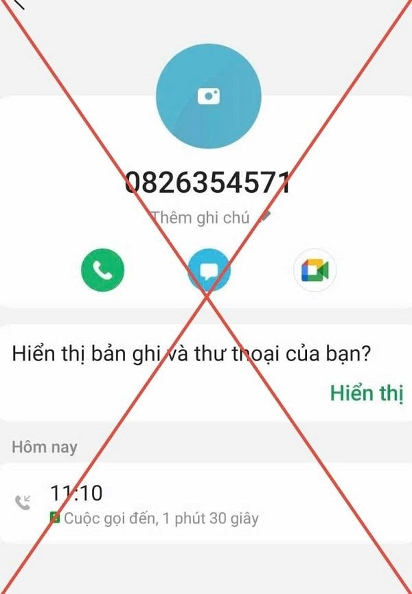 Công an cảnh báo số điện thoại lừa đảo 0826.354.571, người dân lưu ý tránh bị chiếm đoạt tiền trong tài khoản - ảnh 1