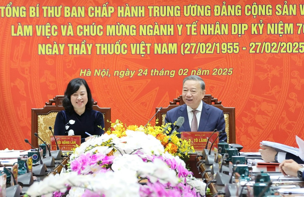 Tổng Bí thư Tô Lâm: Bác sĩ Việt Nam ngày nay có trình độ chuyên môn ngang tầm thế giới - ảnh 3