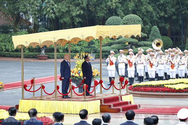 Thủ tướng Phạm Minh Chính chủ trì lễ đón Thủ tướng New Zealand ảnh 7