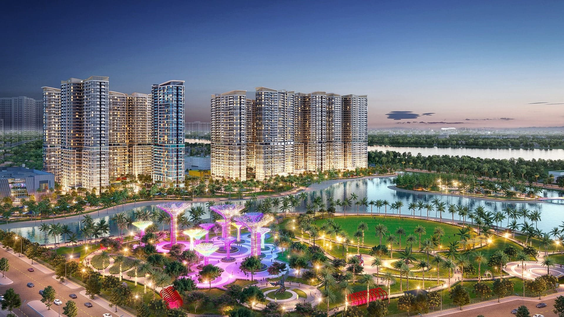 Bối cảnh 3D dự án Vinhomes Grand Park