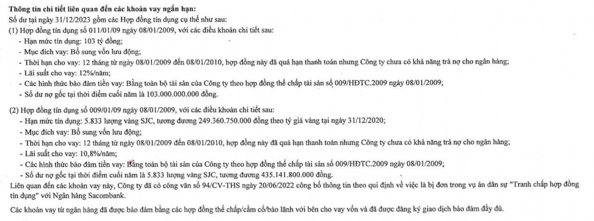 Đại gia thủy sản vay Sacombank gần 5.900 lượng vàng cách đây 16 năm, giờ giá vàng tăng gấp 5 lần