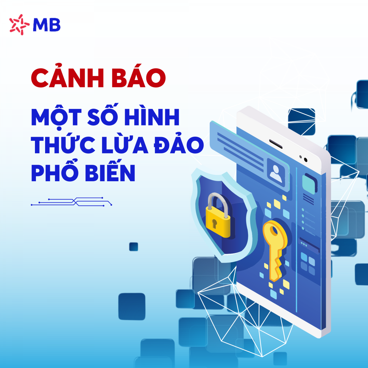 MB cảnh báo khách hàng không chuyển tiền vào tài khoản cá nhân trong những trường hợp sau