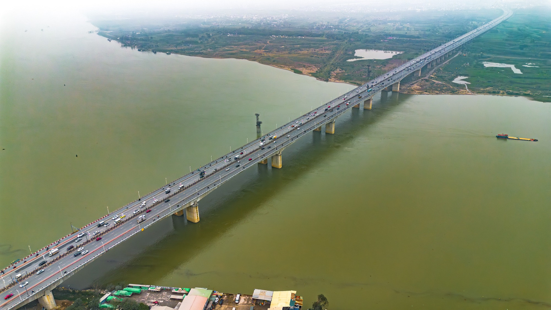 Cầu hơn 6.000 tỷ có chuỗi nhịp chính vượt sông lớn nhất Việt Nam: Dấu ấn kỷ niệm 1.000 năm Thăng Long - Hà Nội, kết nối 2 đại đô thị của Vinhomes- Ảnh 3. Cầu hơn 6.000 tỷ có chuỗi nhịp chính vượt sông lớn nhất Việt Nam: Dấu ấn kỷ niệm 1.000 năm Thăng Long - Hà Nội, kết nối 2 đại đô thị của Vinhomes- Ảnh 3.