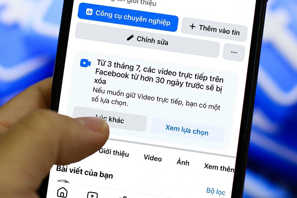 Facebook thông báo sẽ xóa video livestream tại Việt Nam sau 30 ngày - ảnh 1