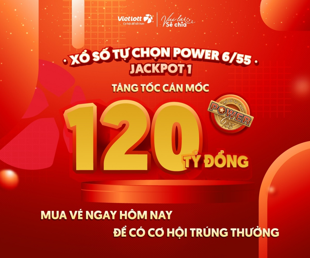 Giải độc đắc Jackpot của Vietlott sắp cán mốc 120 tỷ đồng: Đếm ngược chờ chủ nhân!