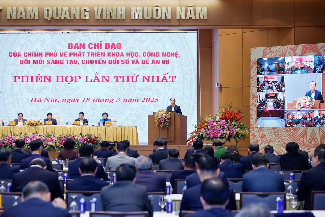 CẬP NHẬT: Phiên họp thứ nhất Ban Chỉ đạo của Chính phủ về phát triển KHCN, đổi mới sáng tạo, chuyển đổi số và Đề án 06- Ảnh 1.