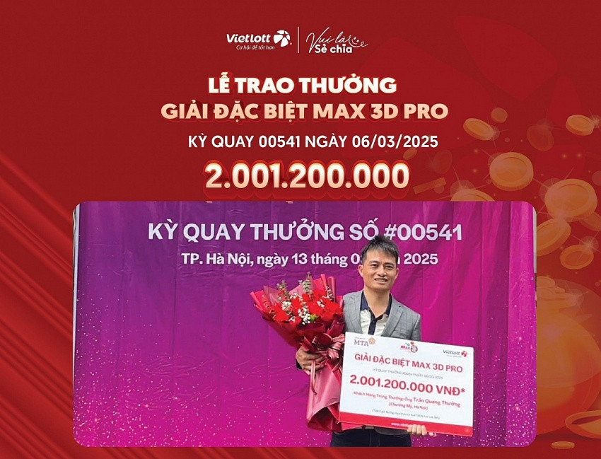 Vietlott công khai danh tính khách hàng trúng 2 tỷ đồng nhờ 'số cuối của tờ tiền lẻ sau khi đi chợ về'