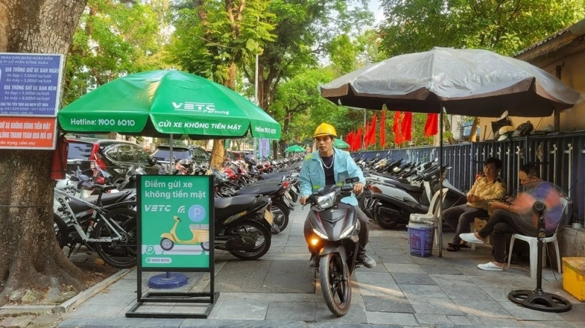 Hà Nội mở rộng thí điểm bãi gửi xe không tiền mặt