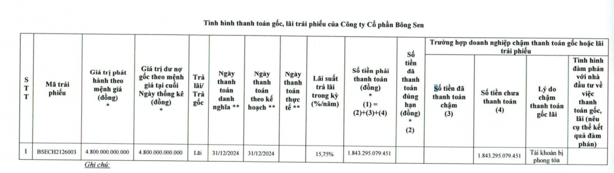 Công ty liên quan vụ Vạn Thịnh Phát liên tục thua lỗ, không thể trả 1.800 tỷ trái phiếu vì bị phong tỏa tài khoản