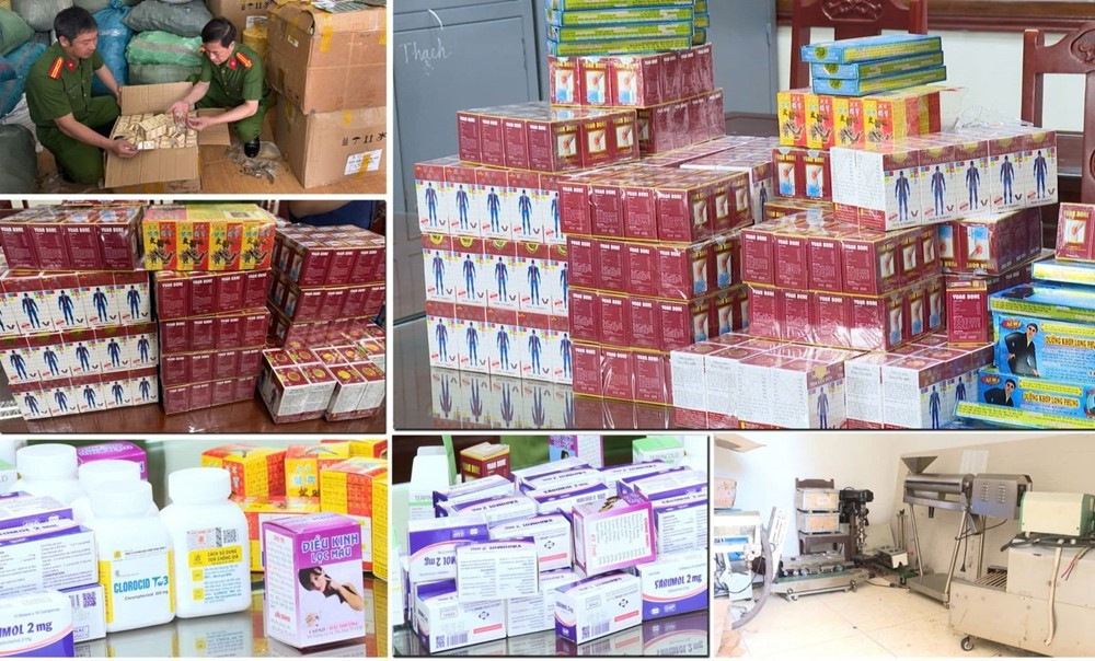 Sau 600 loại sữa giả, công an triệt phá đường dây sản xuất thuốc giả hàng trăm tỷ do Nguyễn Tiến Đạt cầm đầu: Có hàng loạt nhãn Tetracyclin, Gai cốt hoàn, Bạch Xà Vương...
