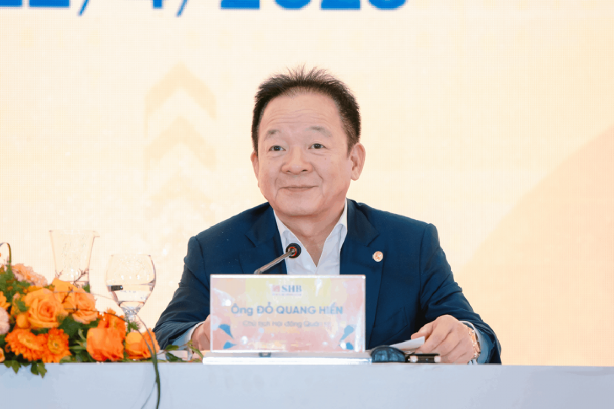 Chủ tịch SHB Đỗ Quang Hiển khẳng định: Mỹ áp thuế đối ứng Việt Nam ảnh hưởng không lớn tới hoạt động của ngân hàng