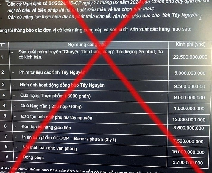 Cảnh báo xuất hiện tình trạng mạo danh cơ quan chức năng để mời gói thầu phục vụ hội nghị sáp nhập tỉnh