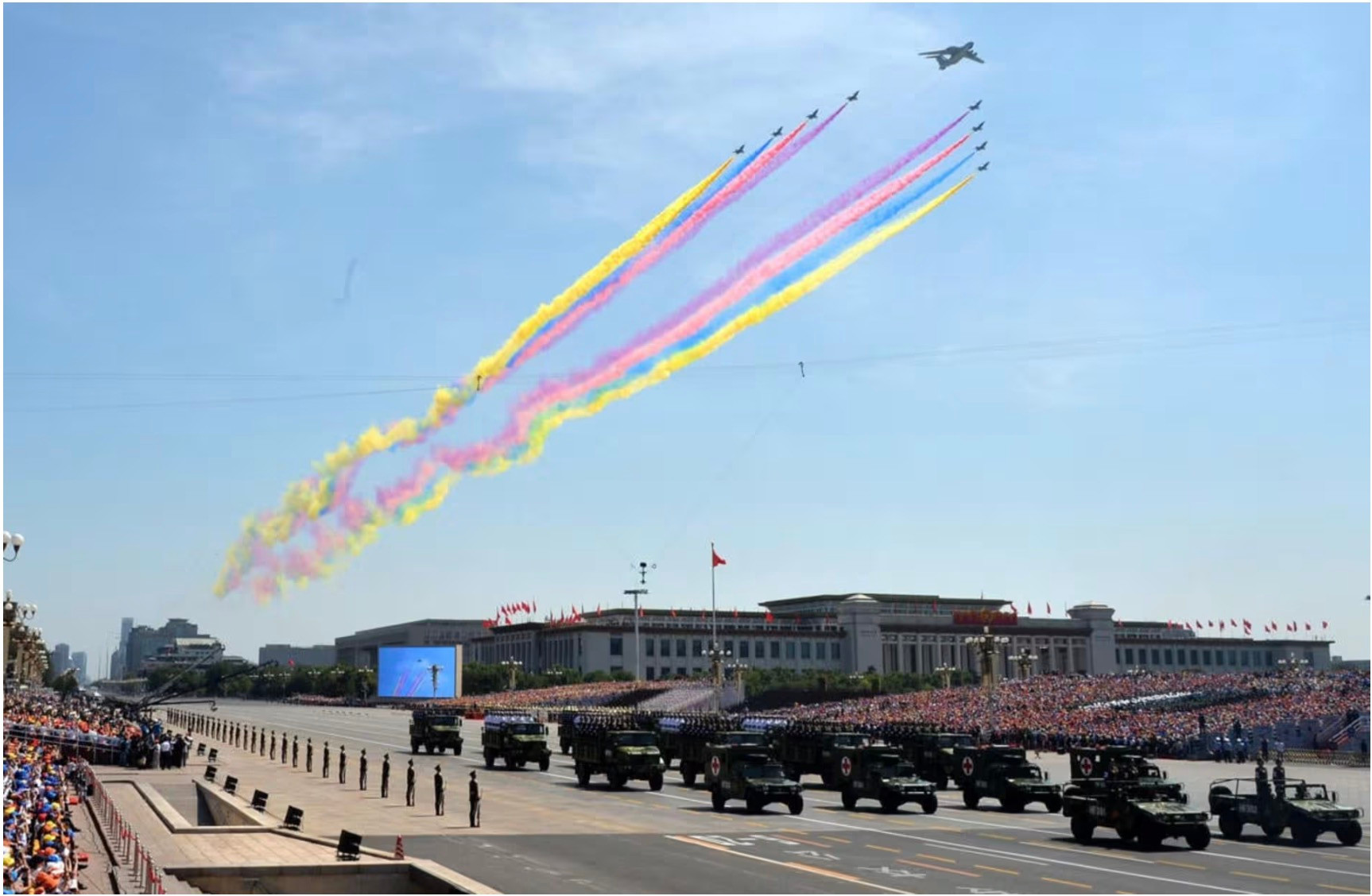 duyệt binh TQ. Ảnh: Xinhua