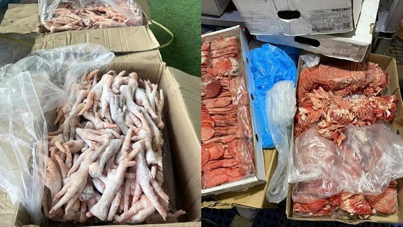Công an 'khui' hơn 2,5 tấn thực phẩm đông lạnh không rõ nguồn gốc ở Đà Lạt gồm chân gà, ốc nhồi thịt... - ảnh 1