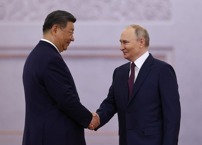 Tổng thống Nga đón Chủ tịch Trung Quốc tại Điện Kremlin ảnh 1