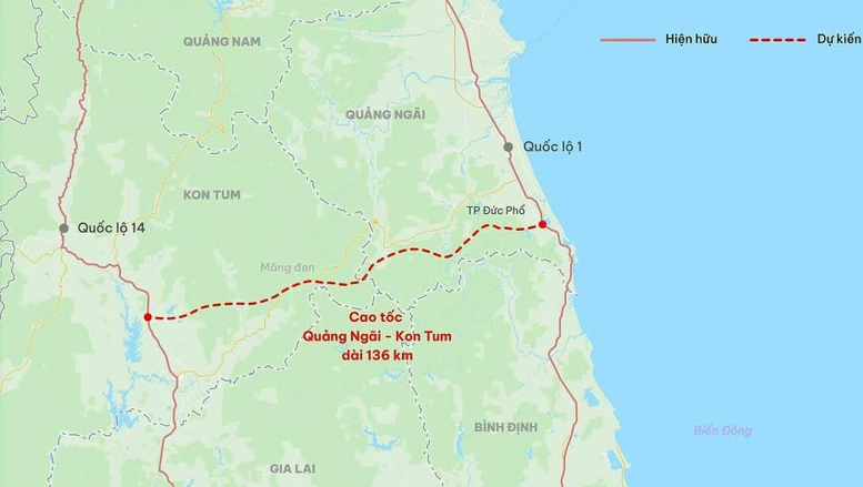 Cao tốc Quảng Ngãi - Kon Tum được đề xuất đầu tư hơn 44.300 tỷ, mở rộng kết nối đến Cao tốc Quảng Ngãi - Kon Tum được đề xuất đầu tư hơn 44.300 tỷ, mở rộng kết nối đến