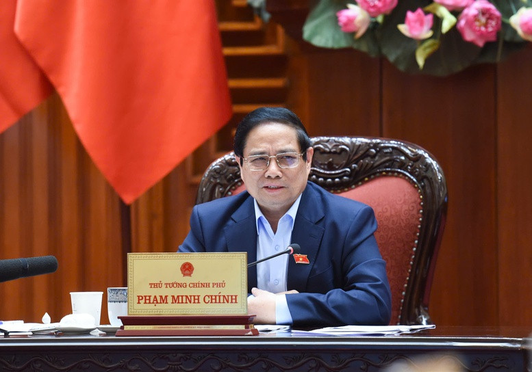 Thủ tướng Phạm Minh Chính nêu rõ, việc xây dựng sân bay Gia Bình cấp 4E lưỡng dụng sẽ bổ sung, hỗ trợ sân bay Nội Bài đang quá tải và không còn nhiều dư địa mở rộng - Ảnh: VGP/Nhật Bắc Thủ tướng Phạm Minh Chính nêu rõ, việc xây dựng sân bay Gia Bình cấp 4E lưỡng dụng sẽ bổ sung, hỗ trợ sân bay Nội Bài đang quá tải và không còn nhiều dư địa mở rộng - Ảnh: VGP/Nhật Bắc