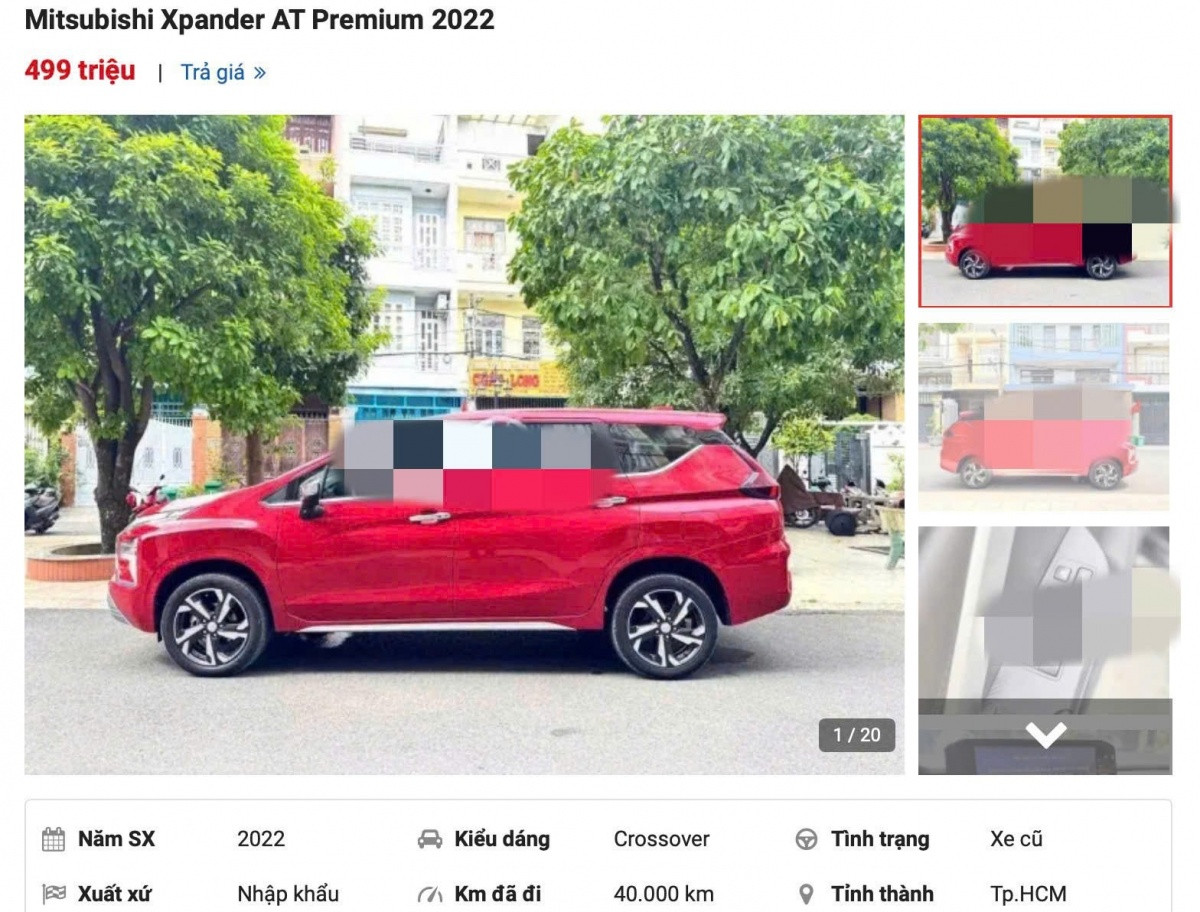 'Vua MPV' Mitsubishi Xpander 2022 lên sàn xe cũ: Giá bán khó tin, chủ xe còn tuyên bố thêm tình trạng chiếc xe