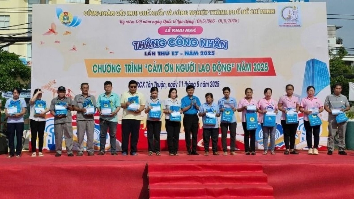 Dành tặng 15 tỷ đồng để 'cảm ơn người lao động' tại KCN TP Hồ Chí Minh