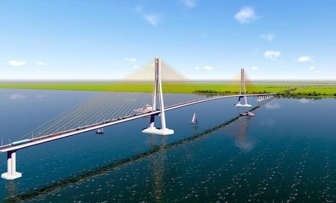 1 tháng nữa, thông xe cây cầu vượt sông 8.000 tỷ xoá bỏ toàn bộ các bến phà lâu đời, nối thông ĐBSCL và TP. HCM- Ảnh 1. 1 tháng nữa, thông xe cây cầu vượt sông 8.000 tỷ xoá bỏ toàn bộ các bến phà lâu đời, nối thông ĐBSCL và TP. HCM- Ảnh 1.