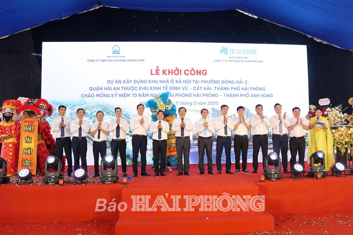 Xây dựng Hòa Bình (HBC) làm nhà thầu chính dự án hơn 3.000 tỷ đồng tại Hải Phòng