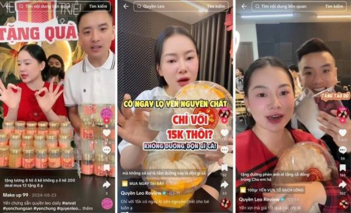 Yến sào 13.000 đồng/hũ được quảng cáo có 35% tổ yến nguyên chất của TikToker Quyền Leo Daily gây xôn xao mạng xã hội
